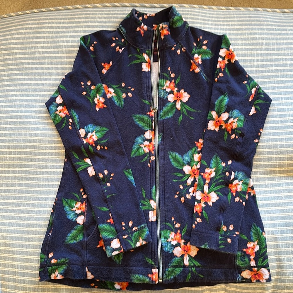 Tommy Bahama Tropical Slim Fit Zip Sweatshirt